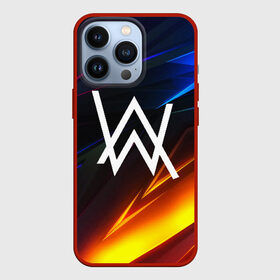 Чехол для iPhone 13 Pro с принтом ALAN WALKER STRIPES в Тюмени,  |  | Тематика изображения на принте: alan walker | aw | electro | electro music | music | алан уокер | музыка | музыкант | электро | электронная музыка