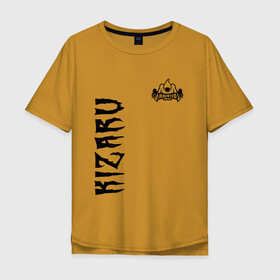 Мужская футболка хлопок Oversize с принтом KIZARU HAUNTED F. в Тюмени, 100% хлопок | свободный крой, круглый ворот, “спинка” длиннее передней части | family | haunted | karmageddon | karmagedon | kizaru | кармагеддон | кармагедон | кизару | фэмили | хаунтед
