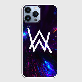 Чехол для iPhone 13 Pro Max с принтом ALAN WALKER NEON в Тюмени,  |  | Тематика изображения на принте: alan walker | aw | electro | electro music | music | алан уокер | музыка | музыкант | электро | электронная музыка