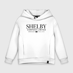 Детское худи Oversize хлопок с принтом Shelby company limited в Тюмени, френч-терри — 70% хлопок, 30% полиэстер. Мягкий теплый начес внутри —100% хлопок | боковые карманы, эластичные манжеты и нижняя кромка, капюшон на магнитной кнопке | gin | peaky blinders | shelby | the garrison | альфи соломонс | артур | банда | братья | гаррисон | грейс берджесс | джин | джон | криминал | мафия | острые козырьки | сериал | томас | финн | шелби