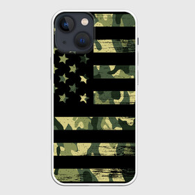 Чехол для iPhone 13 mini с принтом American Flag Camo в Тюмени,  |  | eagle | states | united | usa | армейские | армия | камуфляж | орел | служба | снайпер | соединенных | солдат | сша | форма | штатов