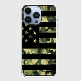 Чехол для iPhone 13 Pro с принтом American Flag Camo в Тюмени,  |  | eagle | states | united | usa | армейские | армия | камуфляж | орел | служба | снайпер | соединенных | солдат | сша | форма | штатов