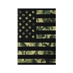 Обложка для паспорта матовая кожа с принтом American Flag Camo в Тюмени, натуральная матовая кожа | размер 19,3 х 13,7 см; прозрачные пластиковые крепления | Тематика изображения на принте: eagle | states | united | usa | армейские | армия | камуфляж | орел | служба | снайпер | соединенных | солдат | сша | форма | штатов