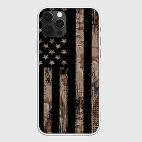 Чехол для iPhone 12 Pro с принтом American Flag Camo в Тюмени, силикон | область печати: задняя сторона чехла, без боковых панелей | Тематика изображения на принте: eagle | states | united | usa | армейские | армия | камуфляж | орел | служба | снайпер | соединенных | солдат | сша | форма | штатов