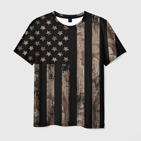 Мужская футболка 3D с принтом American Flag Camo в Тюмени, 100% полиэфир | прямой крой, круглый вырез горловины, длина до линии бедер | eagle | states | united | usa | армейские | армия | камуфляж | орел | служба | снайпер | соединенных | солдат | сша | форма | штатов