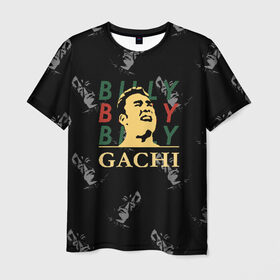 Мужская футболка 3D с принтом Billy GACHI Art в Тюмени, 100% полиэфир | прямой крой, круглый вырез горловины, длина до линии бедер | aniki | art | billy | billy herrington | gachi | gachimuchi | van | аники | арт | вэн | гачи | гачибасс | гачимучи