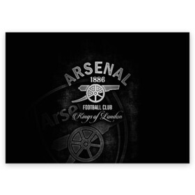 Поздравительная открытка с принтом Arsenal в Тюмени, 100% бумага | плотность бумаги 280 г/м2, матовая, на обратной стороне линовка и место для марки
 | arsenal | arsenal fc | the gunners | английский клуб | арсенал | лондон | лондонский арсенал | премьер лига | футбол | футболист | футбольный клуб