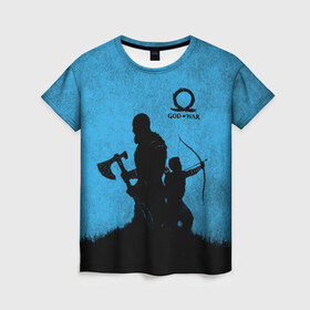 Женская футболка 3D с принтом God of War в Тюмени, 100% полиэфир ( синтетическое хлопкоподобное полотно) | прямой крой, круглый вырез горловины, длина до линии бедер | god | playstation | war | атрей | бог | войны | кратос | левиафан | лук | лучник | призрак спарты | топор