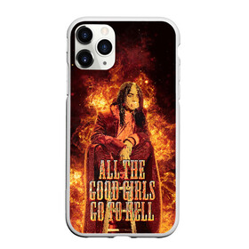 Чехол для iPhone 11 Pro матовый с принтом All The Good Girls Go To Hell в Тюмени, Силикон |  | billie | billie eilish | eilish | girls | good | hell | айлиш | билли | билли айлиш | надписи | надпись