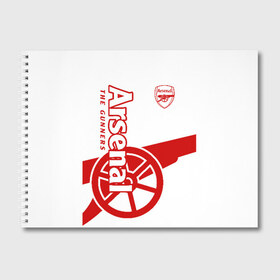 Альбом для рисования с принтом Arsenal в Тюмени, 100% бумага
 | матовая бумага, плотность 200 мг. | Тематика изображения на принте: arsenal | arsenal fc | the gunners | английский клуб | арсенал | лондон | лондонский арсенал | премьер лига | футбол | футболист | футбольный клуб