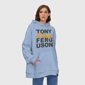 Худи SuperOversize хлопок с принтом Tony El Cucuy Ferguson в Тюмени, 70% хлопок, 30% полиэстер, мягкий начес внутри | карман-кенгуру, эластичная резинка на манжетах и по нижней кромке, двухслойный капюшон
 | el cucuy | ferguson | goin diamond | mma | tony | ufc | бабай. бабайка | бокс | борьба | джиу джитсу | тони | фергюсон | эль кукуй