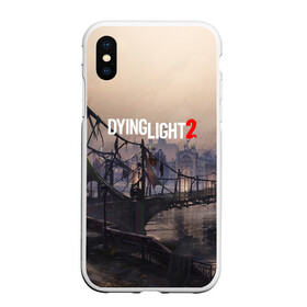 Чехол для iPhone XS Max матовый с принтом DYING LIGHT 2 в Тюмени, Силикон | Область печати: задняя сторона чехла, без боковых панелей | dying light | dying light 2 | dying light the following | dying light: the following | horror | survivor | зомби | игры | умирающий свет