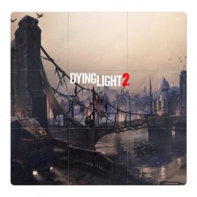 Магнитный плакат 3Х3 с принтом DYING LIGHT 2 в Тюмени, Полимерный материал с магнитным слоем | 9 деталей размером 9*9 см | dying light | dying light 2 | dying light the following | dying light: the following | horror | survivor | зомби | игры | умирающий свет