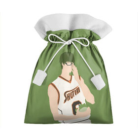 Подарочный 3D мешок с принтом Shintarou Midorima в Тюмени, 100% полиэстер | Размер: 29*39 см | basket | basketball | kuroko | kuroko no basket | midorima | shintarou | баскетбол | куроко | мидорима | шинтаро