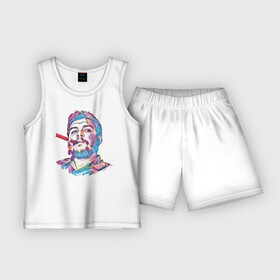 Детская пижама с шортами хлопок с принтом Эрнесто Че Гевара в Тюмени,  |  | куба | че гевара | эрнесто | эрнесто че гевара