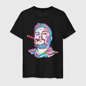 Мужская футболка хлопок с принтом Эрнесто Че Гевара в Тюмени, 100% хлопок | прямой крой, круглый вырез горловины, длина до линии бедер, слегка спущенное плечо. | куба | че гевара | эрнесто | эрнесто че гевара