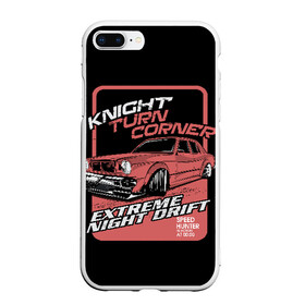 Чехол для iPhone 7Plus/8 Plus матовый с принтом Extreme night drift в Тюмени, Силикон | Область печати: задняя сторона чехла, без боковых панелей | Тематика изображения на принте: auto | car | cars | concept | crash | drift | drifting | extreme | fast | garage | race | racing | rally | super | turbo | автомобил | быстрый | дрифт | классика | экстрим