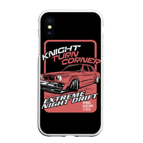 Чехол для iPhone XS Max матовый с принтом Extreme night drift в Тюмени, Силикон | Область печати: задняя сторона чехла, без боковых панелей | Тематика изображения на принте: auto | car | cars | concept | crash | drift | drifting | extreme | fast | garage | race | racing | rally | super | turbo | автомобил | быстрый | дрифт | классика | экстрим