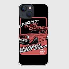 Чехол для iPhone 13 mini с принтом Extreme night drift в Тюмени,  |  | Тематика изображения на принте: auto | car | cars | concept | crash | drift | drifting | extreme | fast | garage | race | racing | rally | super | turbo | автомобил | быстрый | дрифт | классика | экстрим