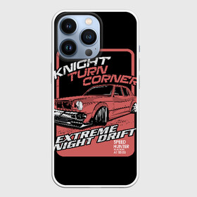 Чехол для iPhone 13 Pro с принтом Extreme night drift в Тюмени,  |  | Тематика изображения на принте: auto | car | cars | concept | crash | drift | drifting | extreme | fast | garage | race | racing | rally | super | turbo | автомобил | быстрый | дрифт | классика | экстрим