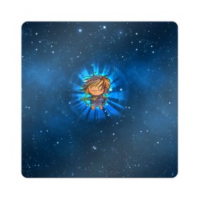 Магнит виниловый Квадрат с принтом Стрелец в Тюмени, полимерный материал с магнитным слоем | размер 9*9 см, закругленные углы | вселенная | гороскоп | знаки зодиака | зодиак | космос | медитация | планеты