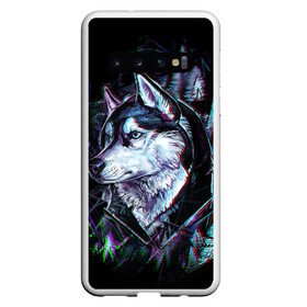 Чехол для Samsung Galaxy S10 с принтом Хаски в Тюмени, Силикон | Область печати: задняя сторона чехла, без боковых панелей | волк | лес | рисунок | хаски