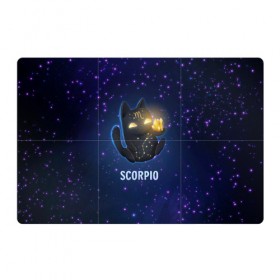 Магнитный плакат 3Х2 с принтом Скорпион в Тюмени, Полимерный материал с магнитным слоем | 6 деталей размером 9*9 см | вселенная | гороскоп | знаки зодиака | зодиак | космос | медитация | планеты