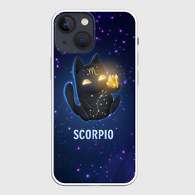 Чехол для iPhone 13 mini с принтом Скорпион в Тюмени,  |  | Тематика изображения на принте: вселенная | гороскоп | знаки зодиака | зодиак | космос | медитация | планеты