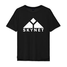 Мужская футболка хлопок Oversize с принтом Skynet в Тюмени, 100% хлопок | свободный крой, круглый ворот, “спинка” длиннее передней части | skynet | скайнет | терминатор