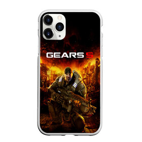 Чехол для iPhone 11 Pro Max матовый с принтом GEARS 5 в Тюмени, Силикон |  | alien | combat | fight | game | gears 5 | gears of war | gun | human | man | monsters | powerful | saw | strong | war | weapon | игры