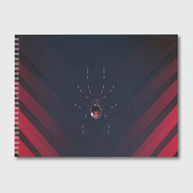 Альбом для рисования с принтом Каракурт в Тюмени, 100% бумага
 | матовая бумага, плотность 200 мг. | marvel | spider | австралия | арахнофобия | вдова | кокон | красная | марвел | муха | насекомое | нить | паутина | полосы | сеть | спайдер | супергерой | тарантул | укус | фобия | черная | яд