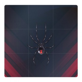 Магнитный плакат 3Х3 с принтом Каракурт в Тюмени, Полимерный материал с магнитным слоем | 9 деталей размером 9*9 см | marvel | spider | австралия | арахнофобия | вдова | кокон | красная | марвел | муха | насекомое | нить | паутина | полосы | сеть | спайдер | супергерой | тарантул | укус | фобия | черная | яд
