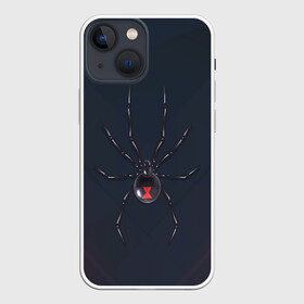 Чехол для iPhone 13 mini с принтом Каракурт в Тюмени,  |  | marvel | spider | австралия | арахнофобия | вдова | кокон | красная | марвел | муха | насекомое | нить | паутина | полосы | сеть | спайдер | супергерой | тарантул | укус | фобия | черная | яд