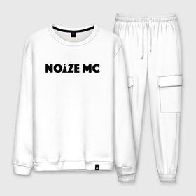 Мужской костюм хлопок с принтом Noize Mc в Тюмени, 100% хлопок | на свитшоте круглая горловина, мягкая резинка по низу. Брюки заужены к низу, на них два вида карманов: два “обычных” по бокам и два объемных, с клапанами, расположенные ниже линии бедра. Брюки с мягкой трикотажной резинкой на поясе и по низу штанин. В поясе для дополнительного комфорта — широкие завязки | noize mc | noize mc 2019 | noize mc мерч | noize mc тексты | нойз мс