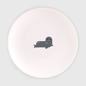 Тарелка с принтом Миленький тюлень в Тюмени, фарфор | диаметр - 210 мм
диаметр для нанесения принта - 120 мм | животные | карикатура | милота | тюлень | тюленьчик
