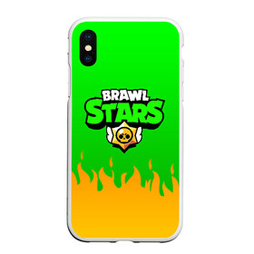 Чехол для iPhone XS Max матовый с принтом BRAWL STARS LEON в Тюмени, Силикон | Область печати: задняя сторона чехла, без боковых панелей | brawl stars | bull | colt | leon | stars | берли | бо | брок | ворон | джесси | динамайк | дэррил | кольт | леон | мортис | нита | пайпер | пенни | поко | пэм | рикошет | спайк | тара | фрэнк | шелли | эль примо