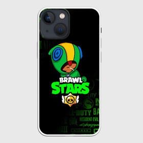 Чехол для iPhone 13 mini с принтом BRAWL STARS LEON в Тюмени,  |  | brawl stars | bull | colt | leon | stars | берли | бо | брок | ворон | джесси | динамайк | дэррил | кольт | леон | мортис | нита | пайпер | пенни | поко | пэм | рикошет | спайк | тара | фрэнк | шелли | эль примо