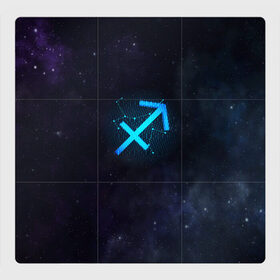 Магнитный плакат 3Х3 с принтом Стрелец в Тюмени, Полимерный материал с магнитным слоем | 9 деталей размером 9*9 см | вселенная | гороскоп | знаки зодиака | зодиак | космос | медитация | планеты