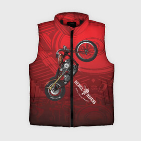 Женский жилет утепленный 3D с принтом Vintage chopper motorcycle в Тюмени,  |  | bike | crash | drift | extreme | jawa | motor cycle | motorbike | motorcycle | race | racing | rally | turbo | автомобил | быстрый | классика | мотоцикл | скремблер | экстрим