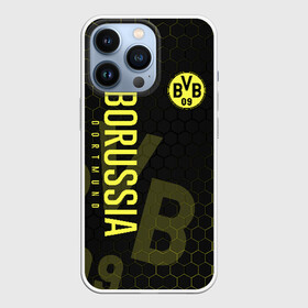 Чехол для iPhone 13 Pro с принтом Боруссия Дортмунд в Тюмени,  |  | Тематика изображения на принте: borussia | borussia dortmund | боруссия | боруссия дортмунд | дортмундская боруссия | форма | футбол | футболист | футбольный клуб