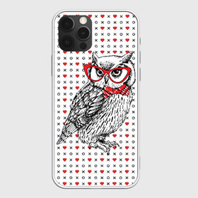 Чехол для iPhone 12 Pro Max с принтом Мудрая сова в очках в Тюмени, Силикон |  | Тематика изображения на принте: бабочки | мудрая | мудрость | наука | начитанная | очки | птица | сова | совенок | совушка | умная