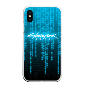 Чехол для iPhone XS Max матовый с принтом CYBERPUNK 2077 в Тюмени, Силикон | Область печати: задняя сторона чехла, без боковых панелей | 2077 | cyberpunk 2020 | cyberpunk 2077 | cyberpunk 2077 samurai | cyberpunk city | кибер панк. | киберпанк | киберпанк 2077