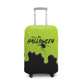 Чехол для чемодана 3D с принтом Happy Halloween в Тюмени, 86% полиэфир, 14% спандекс | двустороннее нанесение принта, прорези для ручек и колес | ghost | halloween | ведьма | джек | дух | кельты | монстр | нечисть | паук | паутина | праздник | привидение | призрак | пугало | тень | тыква | хеллоуин | хэллоуин