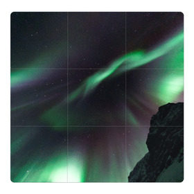 Магнитный плакат 3Х3 с принтом Северное сияние в Тюмени, Полимерный материал с магнитным слоем | 9 деталей размером 9*9 см | звезда | звездное | звезды | космический | космос | космосе | небо | север | северное | сияние | сиянием | сияния