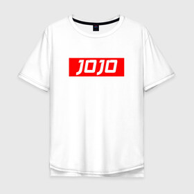 Мужская футболка хлопок Oversize с принтом JOJO`S BIZARRE ADVENTURE в Тюмени, 100% хлопок | свободный крой, круглый ворот, “спинка” длиннее передней части | 