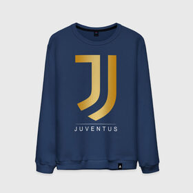 Мужской свитшот хлопок с принтом JUVENTUS GOLDEN LOGO в Тюмени, 100% хлопок |  | cr7 | juve | juventus | ronaldo | роналдо | ювентус