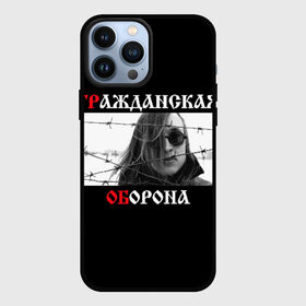 Чехол для iPhone 13 Pro Max с принтом Гр.Об + Анархия (спина) в Тюмени,  |  | punk | punks not dead | гр.об. | гражданская оборона | гроб | егор летов | панки | хой