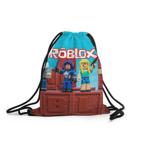 Рюкзак-мешок 3D с принтом Roblox в Тюмени, 100% полиэстер | плотность ткани — 200 г/м2, размер — 35 х 45 см; лямки — толстые шнурки, застежка на шнуровке, без карманов и подкладки | roblox | roblox games | игра роблокс | роблокс симулятор