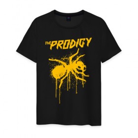 Мужская футболка хлопок с принтом THE PRODIGY в Тюмени, 100% хлопок | прямой крой, круглый вырез горловины, длина до линии бедер, слегка спущенное плечо. | prodigy | the prodigy