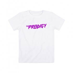 Детская футболка хлопок с принтом THE PRODIGY в Тюмени, 100% хлопок | круглый вырез горловины, полуприлегающий силуэт, длина до линии бедер | prodigy | the prodigy
